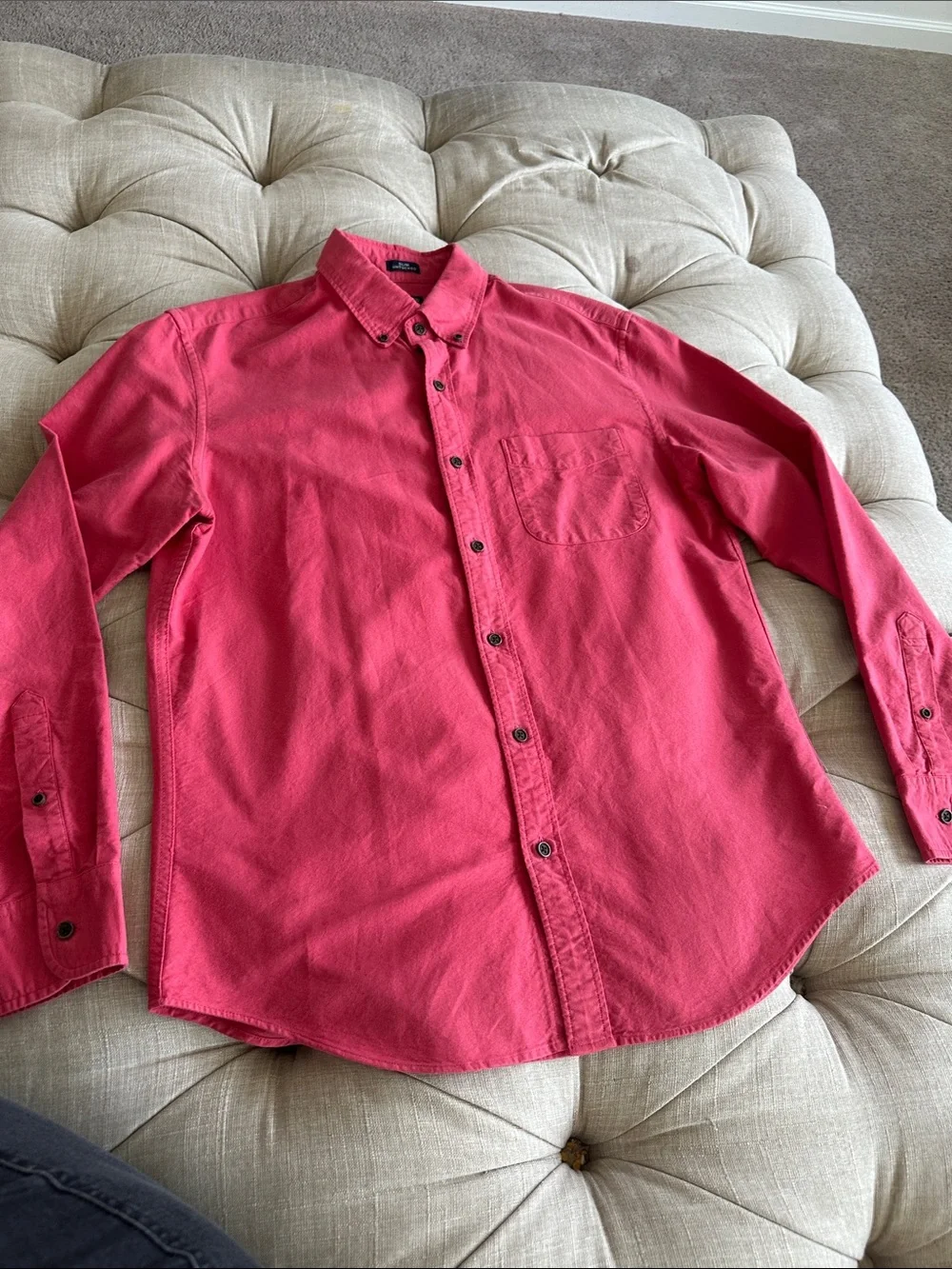 J. Crew Coral Button-Down Long Sleeve Shirt